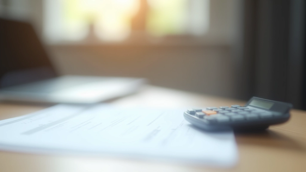 Smluvní dokumenty a kalkulačka na pracovním stole, symbolizující pojistné ochrany