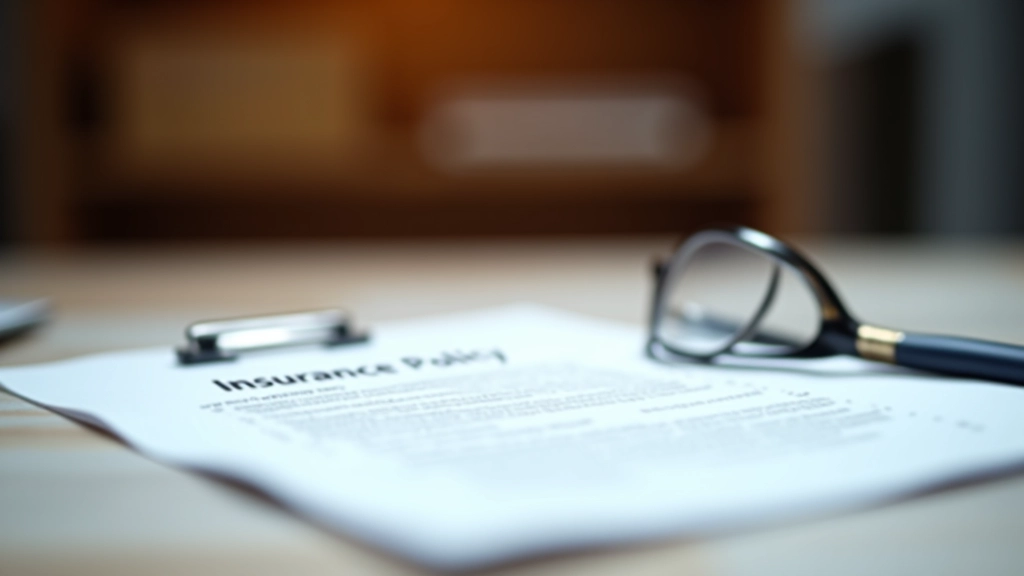 Pojistná smlouva s tužkou a čtecími brýlemi na stole