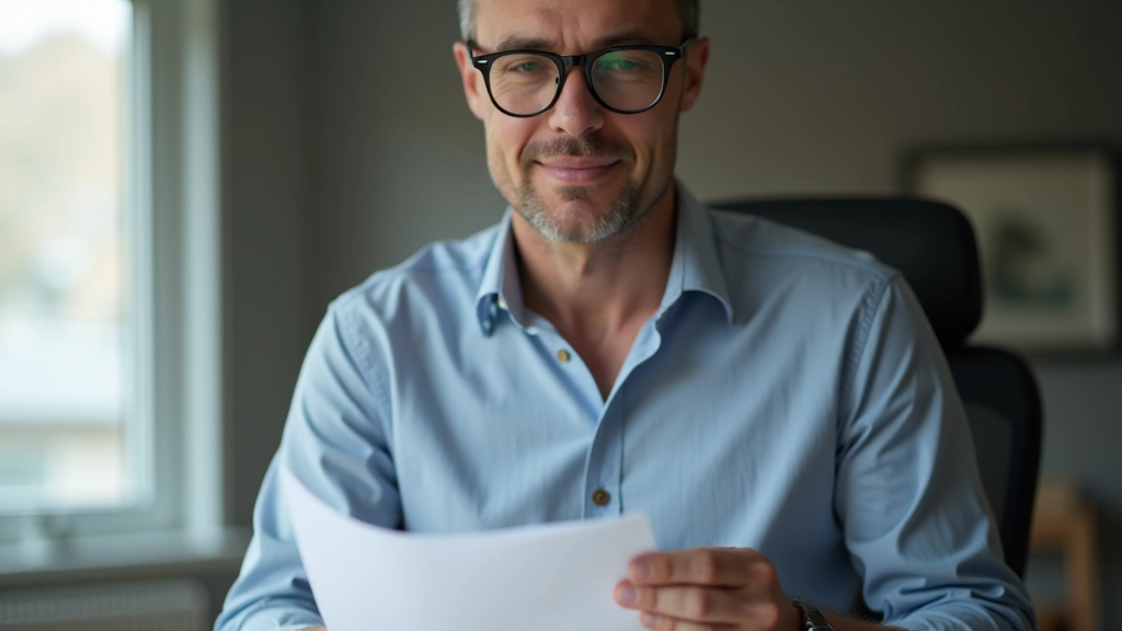 Majitel domu se podívá na plán pojištění svého majetku