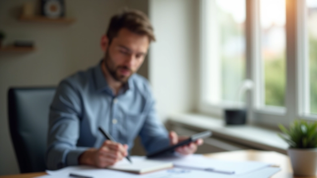 Osoba si počítá náklady na spoluúčast pojištění pomocí kalkulačky